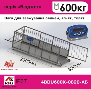 Ваги для свиней 4BDU600Х-0820-Б Бюджет