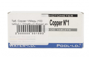 Таблетки Copper № 1 (Медь 0 -5 мг/л) (100 таб/уп.) (10таб/шт) PrimerLab