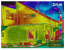 термограма на дисплеї будівельного тепловізора FLIR E5-XT (160x120)