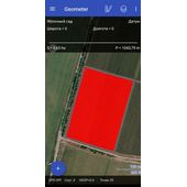 Приложение geometer для измерения площади поля с RTK приемником (сантиметровая точность)