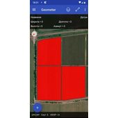 Приложение geometer с приемником GM Spike для измерения площади поля