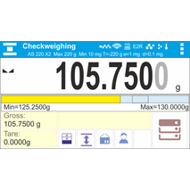 Radwag APP display