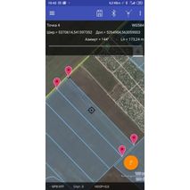 Приложение geometer для измерения площади поля с RTK приемником (сантиметровая точность)