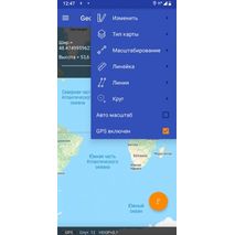 Приложение geometer для измерения площади поля с приемником GM SMART (DGPS + RTK)
