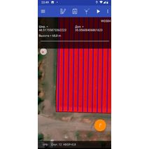 Приложение geometer для измерения площади поля с приемником GM SMART (DGPS + RTK)