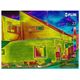 термограма на дисплеї будівельного тепловізора FLIR E5-XT (160x120)
